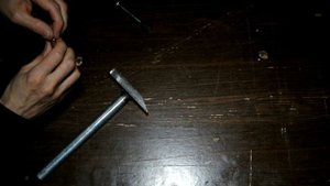 Ударные штампы по бересте №5 (эксперимент)