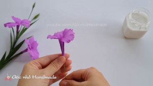 How To Make Mexican Petunia Flower From Crepe Paper  / Paper Flower / Góc nhỏ Handmade