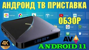 НЕДОРОГАЯ АНДРОИД ТВ ПРИСТАВКА A95X F3 AIR II RGB TV BOX ANDROID 11 ПРОЦЕССОР AMLOGIC S905W2 ОБЗОР