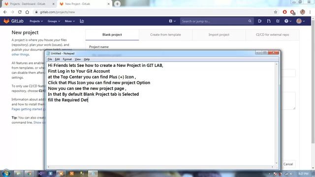 Git Lab 4 Creating New Project смотреть онлайн