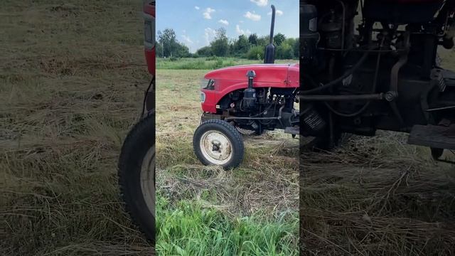 Мини трактор с граблями, принцип работы граблей смотреть онлайн