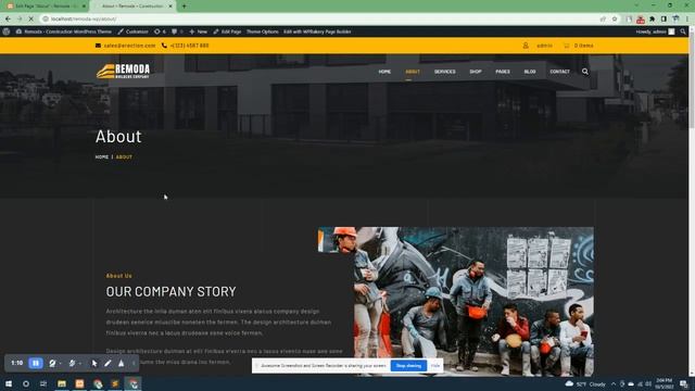 Remoda – Construction WordPress Theme – Set Different Page Banner on Each Page смотреть онлайн