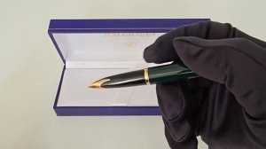 Перьевая ручка Waterman Carene Deluxe - Green Lacquer/Gold!
