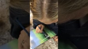 Мастер Класс по изготовлению картин из каменной крошки «Краски лета», часть 4