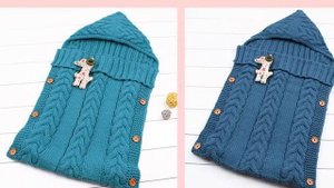 Iyeal пеленальное одеяло для новорожденных, вязаный спальный мешок малышей, сумка сна, коляска,