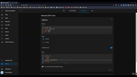 Home Assistant UPS Monitoring with NUT Addon #homeassistant #energymeter #smarthome #diy