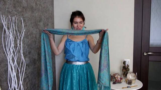 Как носить палантин. 15 способов.