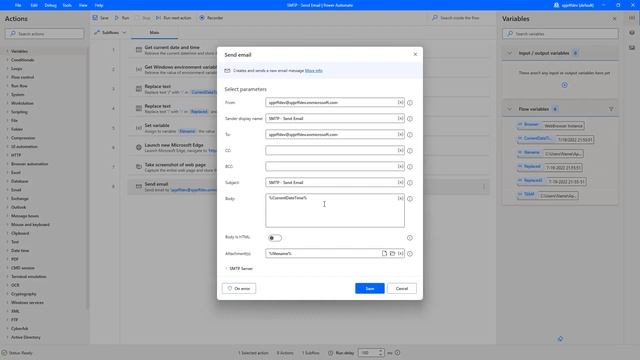How to send SMTP email with Power Automate Desktop (PAD) смотреть онлайн