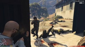 GTA V Trevor Six Stars Mckenzie Field Hanger Shootout+Escape(RDE 3.1.6)