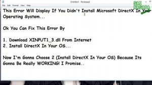 How To Fix Error 'XINPUT1_3.dll' On Your PC   [Updated Dropbox Link!]