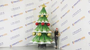 Высокая ИСКУССТВЕННАЯ ЕЛКА🎄 с шариками на Новый Год! (1)