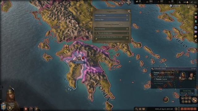 CRUSADER KINGS 3 - RAGS TO RICHES BYZANTINE ROLE-PLAY - EP1 смотреть онлайн