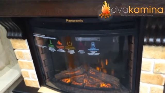 Очаг InterFlame Panoramic 28 в портале Экстер WS. Электрокамин в интернет-магазине DvaKamina.ru. смотреть онлайн