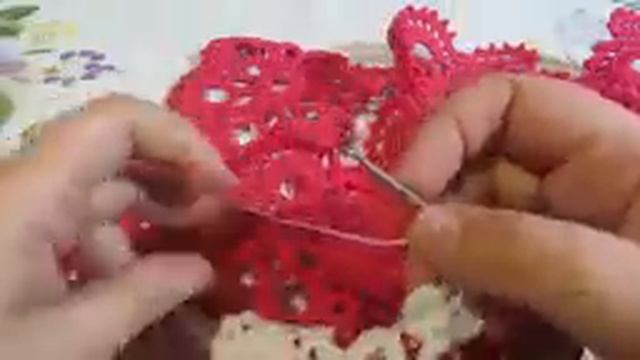 Салфетка крючком Розы 3_Doily Crochet Roses #салфетка #салфеткакрючком #вязаниекрючкомвязание #