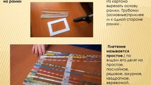 Мастер класс фоторамка из бумажных трубочек