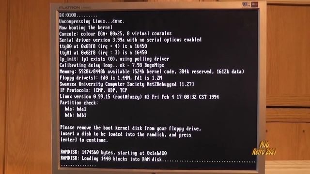 Installation von Slackware Linux 1.1.2 auf dem AMD 386DX40 #0354 смотреть онлайн