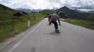 Скейтбординг в Альпах