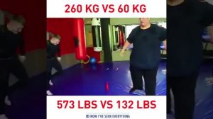 260 Kg vs 60 Kg / 573 Lbs vs 132 Lbs