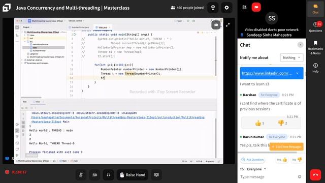 Java Concurrency and Multi-threading by @SCALER  Webinar 2023?#java #new #ai #makaut #viral #facts