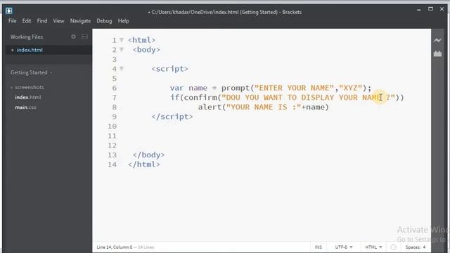 POPUP BOXES IN JAVASCRIPT (HINDI) | ALERT, CONFIRM AND PROMPT BOXES/FUNCTIONS IN JAVASCRIPT