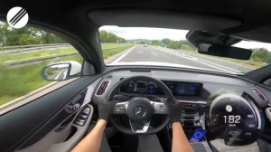 Mercedes-Benz EQC 400 максимальная скорость на автобане POV