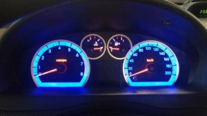 Aveo пересвет приборки