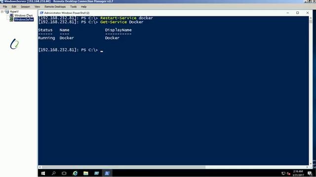 Accessing Docker Host remotely on Windows 2016 смотреть онлайн