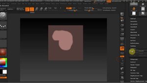 ZBrush как удалить часть плоскости