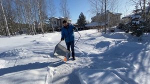 Уборка снега | Cкрепер - волокуша | Обзор движка БелЦентроМаш Супер прочный ковш 1459