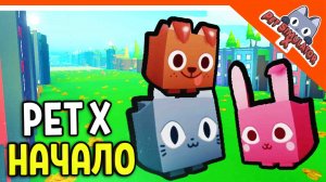 ? ПЕРВЫЙ РАЗ В ПЕТ СИМУЛЯТОР X ?БЕЗ ДОНАТА ✅ PET SIMULATOR X ROBLOX Прохождение