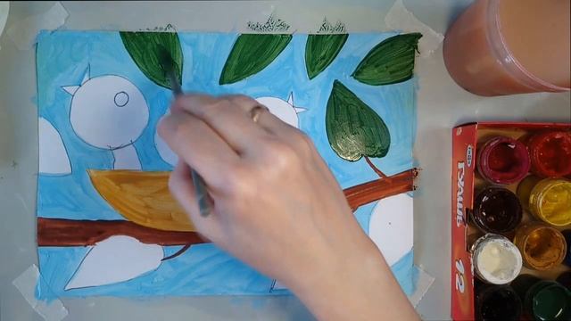 Как нарисовать гнездо смотреть онлайн