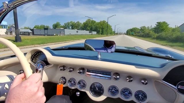 1957 Chevrolet Corvette Fuelie 283 start up and drive смотреть онлайн