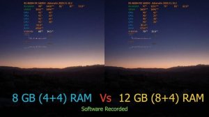 8 GB (4+4)  VS 12 GB (8+4) RAM MEMORY - GAME BENCHMARK COMPARISON (GTA5 & RDR2) | DELL G5 15SE 5505