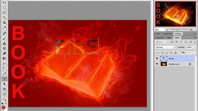 Adobe Photoshop – Создание вертикального текста и выделения из текста смотреть онлайн
