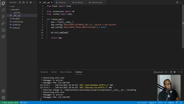 How to Use Flask-SQLAlchemy With Flask Blueprints смотреть онлайн