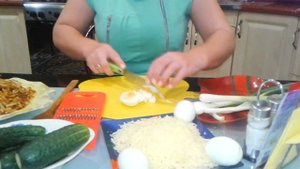 CАЛАТ с КАРТОФЕЛЕМ, ОГУРЦОМ, ЯЙЦАМИ под СЫРОМ/#irinashparko