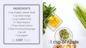 Discover divine MANGO SALSA side and sauce so you Cook & Lose Weight with Flavor with Chef Pachi