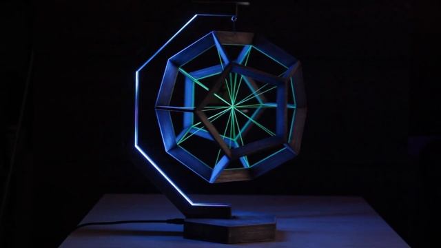 Handmade night light lamp with dodecahedron - "Model of the Universe. Smooth mode смотреть онлайн