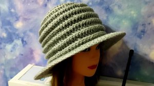 ШЛЯПКА КРЮЧКОМ. Подробное видео  для начинающих.