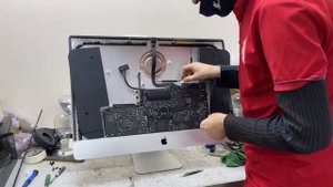 Включается белый экран iMac 27 Late 2012 A1419 нет загрузки , диагностика  #apple#imac27#a1419