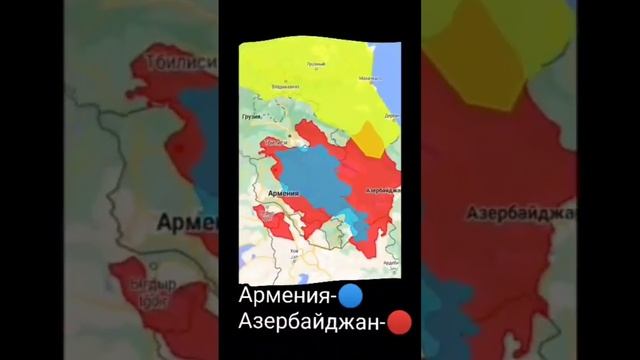 Сравнение Площади Азербайджана и Армении #странымира #shorts #world
