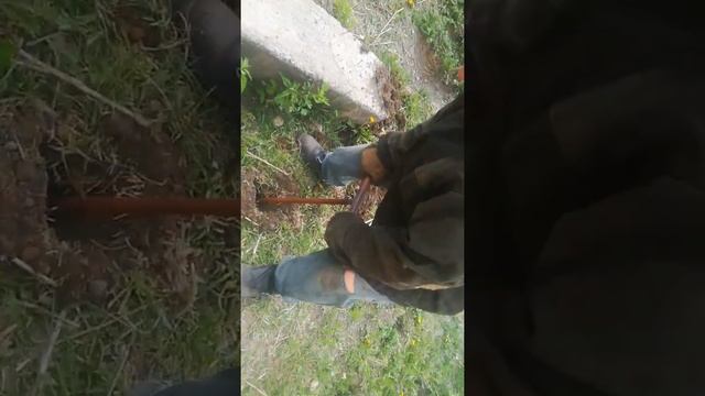 Буроям ручной, шнековый. Бурим ямку в режиме реального времени. смотреть онлайн