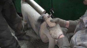 Infiniti FX35. Ремонт выхлопной системы. (#AvtoservisNikitin)