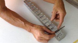 Изготовление формы из алюминия  для изготовления грузил кастинговой сети  часть - 2