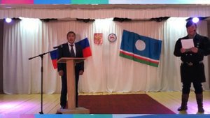 Кировскай нэһилиэгин баһылыгын Данилов Савва Иннокентьевич дуоһунаска киириитин үөрүүлээх түгэнэ.mp4