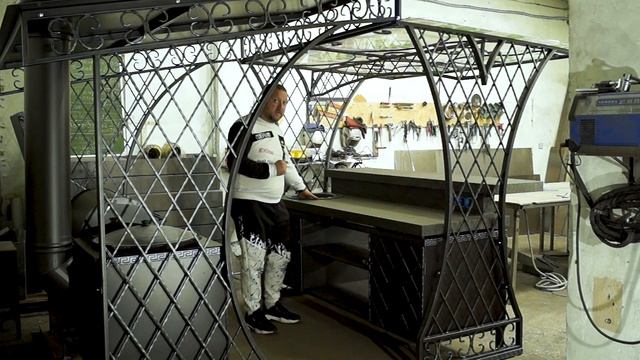 Летняя кухня с БАРНОЙ СТОЙКОЙ серии Люкс Репортаж с производства Видео обзор Ваш Мангал