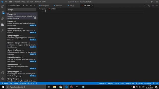 Chạy Django Python trên VS Code смотреть онлайн