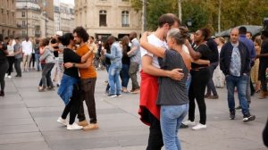 Salsa and Kizomba Dancing at Place de la République in Paris