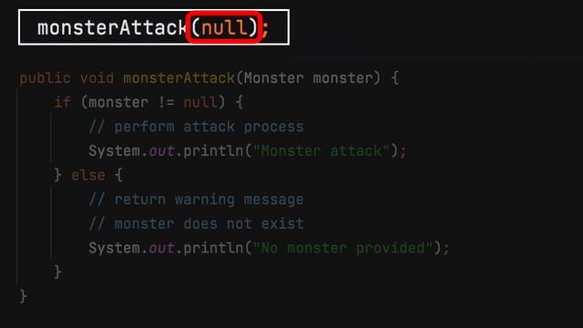 Rule #43 - Avoid passing null arguments