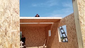 Одноэтажный дом из СИП панелей за 5 дней. Односкатная крыша из ондулина. СК Бобёр. Челябинск